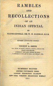 Rambles and Recollections of an Indian Official