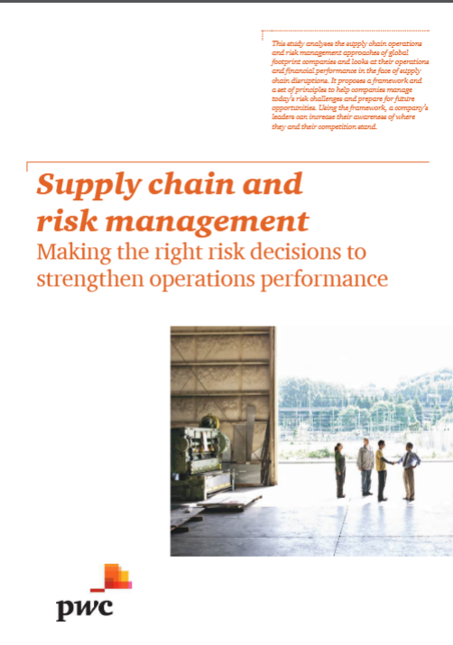  Supply chain and risk management